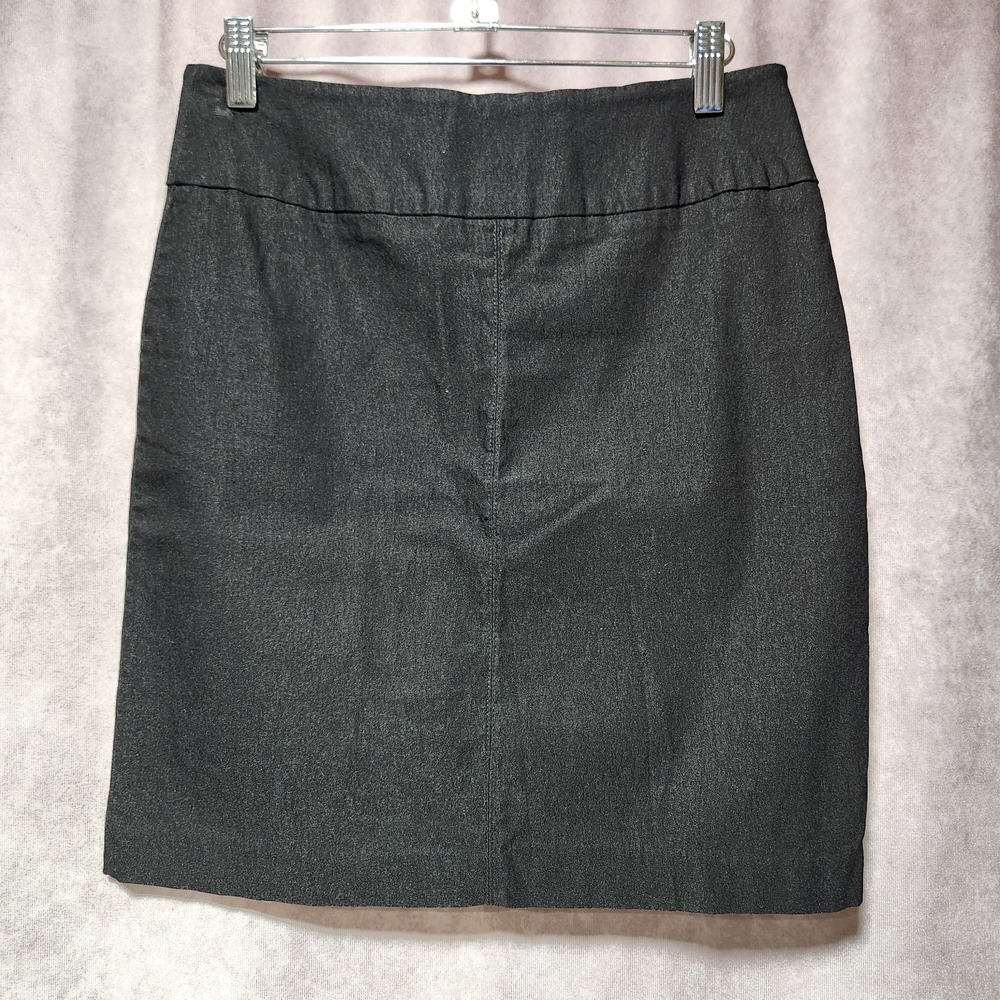 Lulu-B Black Stretch Pencil Skirt Womens Size 6 Knee Length Career Office SP610